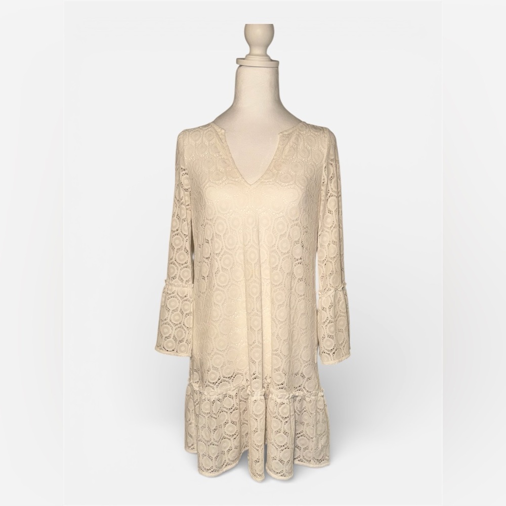 Lilly Pulitzer Cream Payton Lace Cover Up Dress